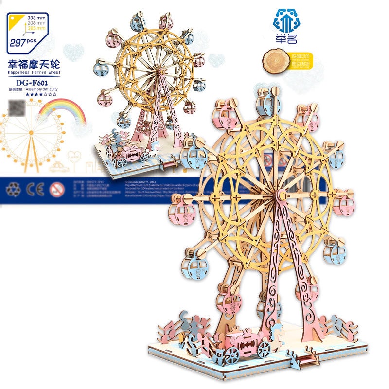 Wooden Boat Diy Assembled Model 3D Puzzle Children'S Handmade Entrepreneurial Puzzle Building Blocks Toys - Image 4